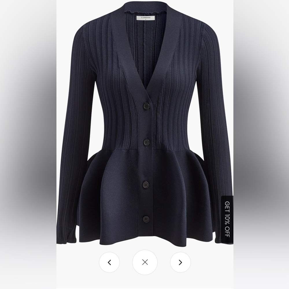 NWT Commense peplum cardigan